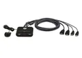 Produktbild: Aten W126745834 CS22HF-AT 2-Port USB FHD HDMI Cable KVM  Switch ~E~