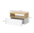 Produktbild: Vicco Nachtschrank Urbano, Goldkraft Eiche, 45 x 28 cm 2er Set (2-St)
