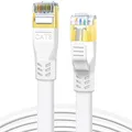 Produktbild: Ethernet Kabel, Cat 8, 5m, High-Speed, 40 Gbps, 2000 MHz, Flach, PVC, RJ45