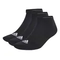 Produktbild: adidas Unisex Cushioned Low-Cut Socks 3 Pairs, Black / White, 6.5-8
