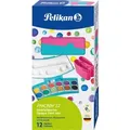 Produktbild: Pelikan Deckfarbkasten ProColor 735, 12 Farben, türkis/pink