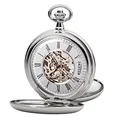 Produktbild: Regent - Taschenuhr - Mechanisch - Silber - Skelett - P93