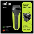 Produktbild: Braun Series 3 - 300 schwarz/grün Elektrorasierer