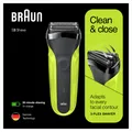 Produktbild: Braun 3-300s Series 3 Herren Rasierer , grün