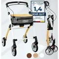 Produktbild: Lösch Reha Rollator Casa schmal für Wohnung & Innenbereich Buche/Weiß - Weiß