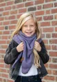 Produktbild: Knit Factory Schal Coco Dreiecksschals 140x60 cm Glatt Lila, (1-St), Schal Strickschal Umhängetuch Tuch Strickware