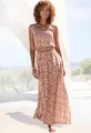 Produktbild: Vivance Maxikleid mit tiefem Rückenausschnitt, Druckkleid, Damen Kleid lang