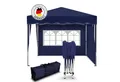 Produktbild: Kronenburg Faltpavillon 3x3 m wasserdicht - Gartenpavillon, Partyzelt stabil, UV-Schutz 50+, mit 2 Seitenteilen, Wetterfester Schutz, Leichter Aufbau, Inklusive Tragetasche & Zubehör