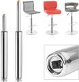 Produktbild: 2 Gasdruckfeder 500-720mm mit Bodenplatte Chrom-Optik für Barhocker *NEU