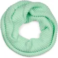 Produktbild: styleBREAKER Unisex Strick Loop Schal Einfarbig mit Wellenmuster, warmer Winter Strickschal, Schlauchschal 01018169, Farbe:Mint