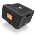 Produktbild: Thermobox klein faltbar schwarz zum Warmhalten und Kühlen - 18 L - Essen Warmhaltebox klappbar 38 x 38 cm - Styropor Klappbox Kühlbox Isolierbox für Speisen Getränke mit isolierendem Deckel