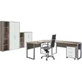 Produktbild: Büro Office Edition Set 4 Weiß/Sonoma Eiche