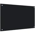 Produktbild: vidaXL Küchenrückwand Schwarz 80x50 cm Hartglas