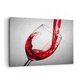 Produktbild: Bilder auf Leinwand 100x70cm Leinwandbild mit Rahmen Trinken glas wein Groß Wanddeko Bild Schlafzimmer Küche Deko Wandbilder Dekoration Wohnzimmer Wall Decor Canvas Wand Kunstdruck Art AA100x70-2258