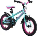 Produktbild: BIKESTAR Kinder Fahrrad ab 4 Jahre | 14 Zoll Urban Jungle | Türkis & Berry