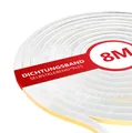 Produktbild: 8m Bürstendichtung Selbstklebend 9mmB x 15mmD Türbürstendichtung Bürstendicht...