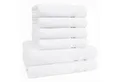 Produktbild: HAMMETEX Handtuch Set 6-teiliges Handtuch Set, 100% Baumwolle, Weich & Saugstark, Frottier (Set, 6-St), mit Bordüre, einfarbig, weich