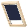 Produktbild: VELUX Original Dachfenster Verdunkelungsrollo, mit Grauer Führungsschiene, Dunkelblau, für C02