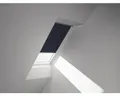 Produktbild: VELUX Verdunkelungsrollo uni dunkelblau manuell Rahmen aluminium DKL C02 1100S