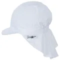 Produktbild: Sterntaler - Kid's Schirmmütze mit Nackenschutz Uni - Cap Gr 55 cm weiß/grau