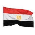 Produktbild: PHENO FLAGS Ägypten Flagge 90x150cm - wetterbeständige Fahne mit Messingösen, 100% Polyester, robuste Doppelnaht & in lebendigen Farben - ideal für Flaggen-Liebhaber