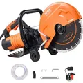 Produktbild: VEVOR Elektrische Betonsäge, 305 mm, Hochleistungs-Kreissäge 2800 W, Schnitttiefe 114 mm, Nass-/Trocken-Scheibensäge mit Wasserrohr, Wasserpumpe...