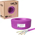 Produktbild: hb-digital Verlegekabel CAT 7a Installationskabel 50m max. 1200 MHz S/FTP AWG23 LSZH lila