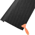 Produktbild: Autofolie Vinyl Kohlefaser Schwarz 1500x300mm selbstklebend Blasenfrei