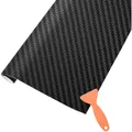 Produktbild: Kohlefaser Autofolie Mattschwarz 1500x300mm selbstklebend UV beständig