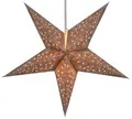 Produktbild: GURU SHOP Faltbarer Advents Leucht Papierstern, Weihnachtsstern 60 cm - Tantalos Braun