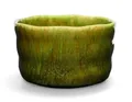 Produktbild: Teeladen Herzberg MAOCI - Matcha Tee-Schale Chawan aus Porzellan 350ml grün-gelb handgefertigt