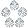 Produktbild: 5X Regenbogenkristall Kugel Ø 40mm Crystal 30% PbO ~ Kronleuchter Lüster Feng Shui