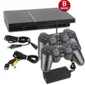Produktbild: PS2 Konsole Slim Line Schwarz (B-Ware) #40B mit 2 ähnliche Controller mit Kabel