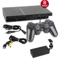 Produktbild: PS2 Konsole Slim Line Schwarz (B-Ware) #40B mit ähnlichen Controller mit Kabel