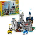 Produktbild: LEGO Creator Ritterburg im Mittelalter -  3-in-1-Bauset - Spielzeug LEGO Ritterburg - Umwandelbar in Ritterturnier-Szene oder Stadt - 6 Minifiguren - Geschenk für Jungen und Mädchen ab 9 Jahren 31168