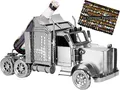 Produktbild: BRUBAKER Bierflaschenhalter Truck - LKW Metall Skulptur - XXL Bier Geschenk mit Geschenkkarte für Männer, Brummi Fahrer und Trucker