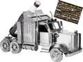 Produktbild: BRUBAKER Weinflaschenhalter Truck, (Bierflaschenhalter für Trucker und LKW-Fahrer, 1-St., inklusive Grußkarte), Herren Metall Skulptur, Bier Geschenk, LKW Bierhalter für Männer