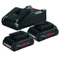 Produktbild: BOSCH 2 x ProCORE18V 4.0Ah + GAL 18V-40 Professional STA Akku Starter-Set (18 V V)