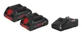 Produktbild: Bosch Professional ProCORE Akku Starter-Set 2 x 18 V 4 Ah und GAL... 1600A01BA3