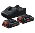 Produktbild: Bosch 2 x ProCORE Akku 18V 4.0Ah + GAL 18V-40 SET Akku u. Schnell-Ladegerät