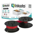 Produktbild: Inkadoo Farbband für Canon 4202A002 / EP-102 CP 120, D/PD/1200 Series, Nylonband, Schwarz-Rot, 13mm x 6mm