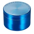 Produktbild: LIHAO Pollen Grinder Crusher für Spice,Kräuter,Gewürze,Herb,Kaffee 4-teiliges Set mit Pollen Scraper (Blau)