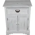 Produktbild: Casa Padrino Shabby Chic Landhaus Stil Kommode mit Schubladen Antik Weiß B 50 cm, H 64 cm - Antik Kommode