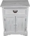 Produktbild: Casa Padrino Shabby Chic Landhaus Stil Kommode mit Schubladen Antik Weiß B 50 cm, H 64 cm - Antik Kommode