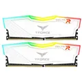 Produktbild: 16GB TeamGroup T-Force Delta RGB weiß DDR4-3600 DIMM CL18 Dual Kit