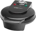 Produktbild: Clatronic WA 3491 Waffeleisen, 1200W, Ø 18 cm Backfläche, wärmeisolierter Griff, schwarz (261680)