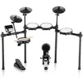 Produktbild: VEVOR E-Drum-Set, 32 Drum-Kits und 480 Sounds, elektronisches Schlagzeug, USB-MIDI-unterstütztes 203,2 mm Leises Mesh-Snare-E-Drum-Set mit 254 mm Becken, Drumsticks und Pedalen, E Drums