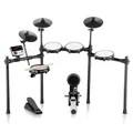 Produktbild: VEVOR E-Drum-Set, 32 Drum-Kits und 480 Sounds, elektronisches Schlagzeug, USB-MIDI-unterstütztes 203,2 mm Leises Mesh-Snare-E-Drum-Set mit 254 mm Becken, Drumsticks und Pedalen, E Drums