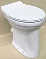 Produktbild: Flachspül-WC Toilette Stand WC Klosett erhöht +10cm + Nano + WC Sitz+Befestigung