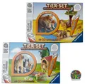 Produktbild: Unbespielt 2 Ravensburger Tiptoi Tier-Set Afrika Löwen Elefant, Katze Hund Welpe